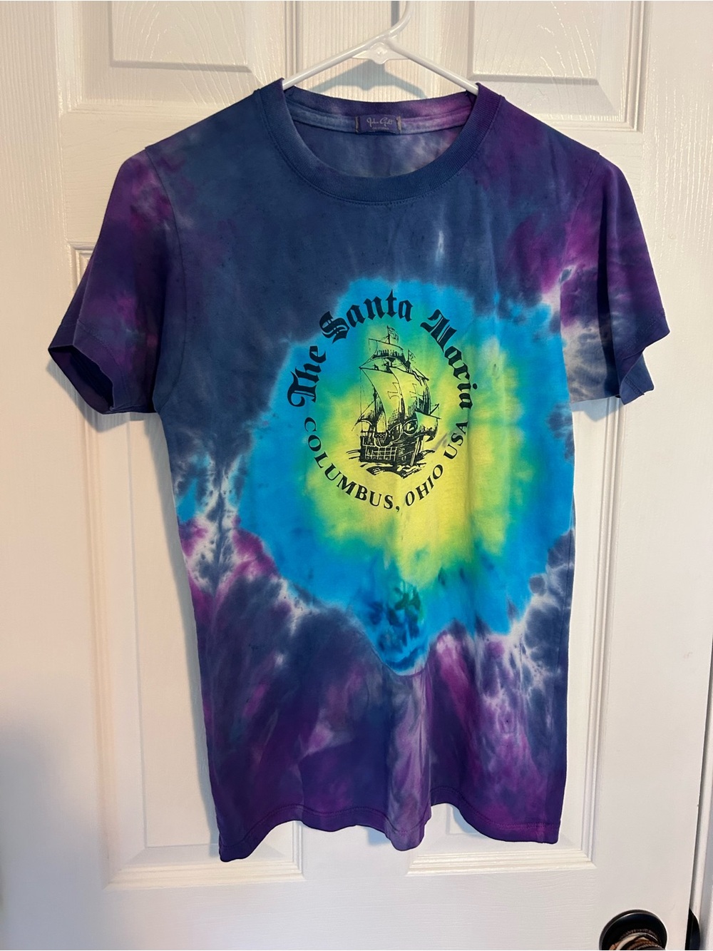John Galt (Brandy Melville) Columbus, Ohio Santa Maria tie-dye shirt
